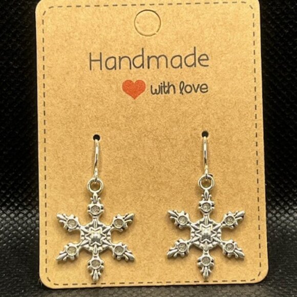 3/$12~Snowflake Earrings - Picture 1 of 3